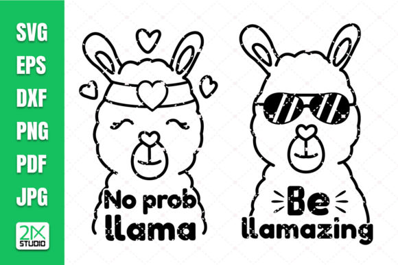 Be Llamazing and No Prob Llama SVG: A Graphics Review for Crafts