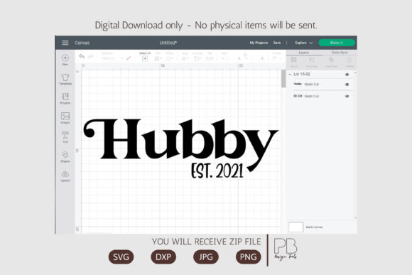 Hubby Est. 2021 SVG Graphics for Crafts and Creators