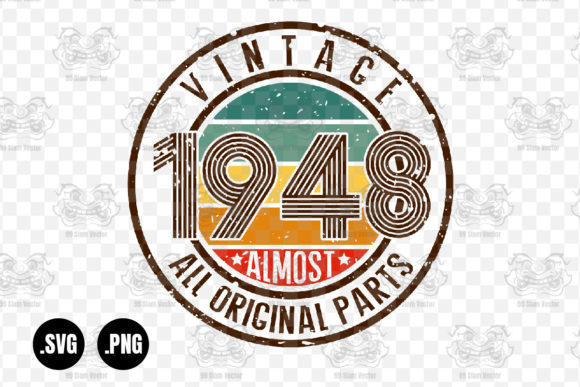 Vintage 1948 Almost All Original Parts Graphics for Crafts