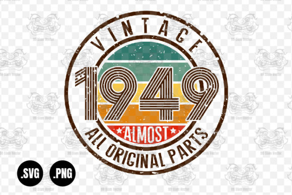 Vintage 1949 Almost All Original Parts Graphics for Crafts