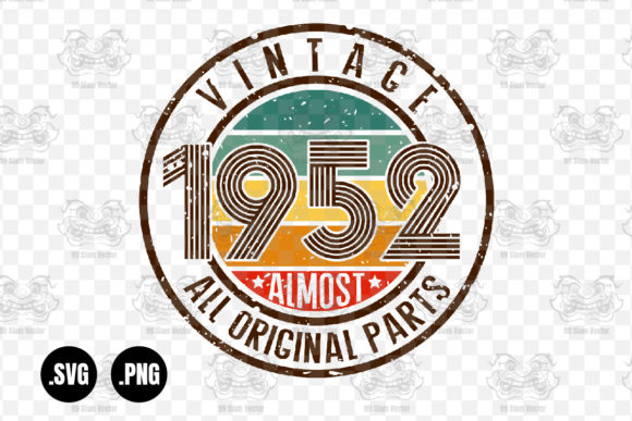 Vintage 1952 Almost All Original Parts Graphics for Crafts
