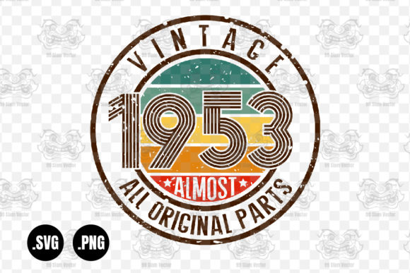 Vintage 1953 Almost All Original Parts Graphics for Crafts