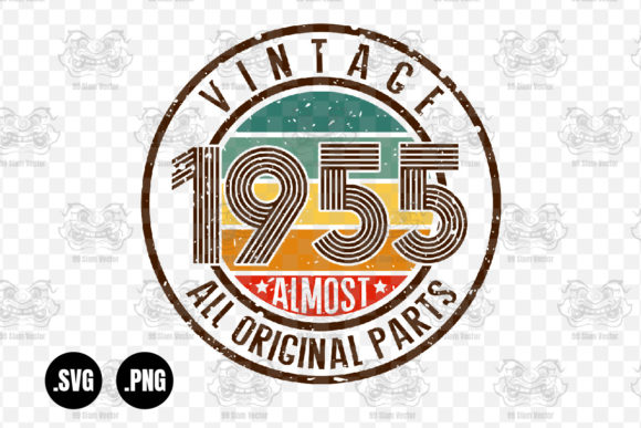 Vintage 1955 Almost All Original Parts Graphics for Crafts