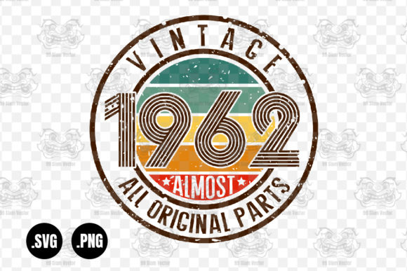 Vintage 1962 Almost All Original Parts Graphics for Crafts