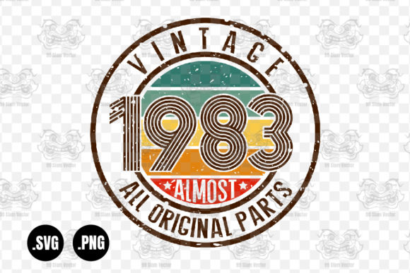 Vintage 1983 Almost All Original Parts Graphics for Crafts