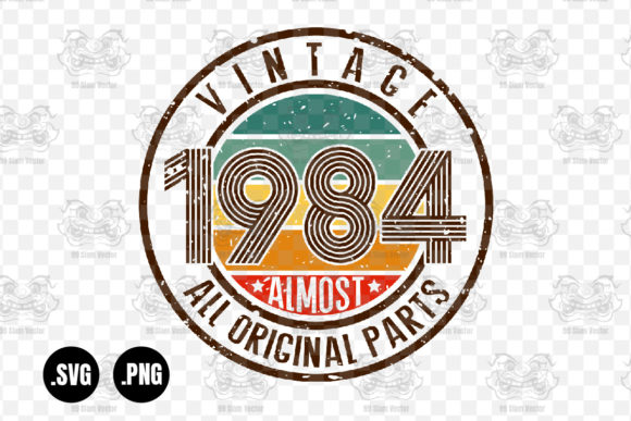 Vintage 1984 Almost All Original Parts Graphics for Crafts