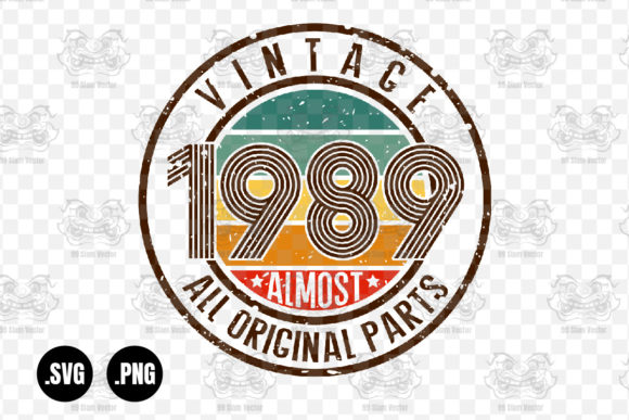 Vintage 1989 Almost All Original Parts Graphics for Crafts