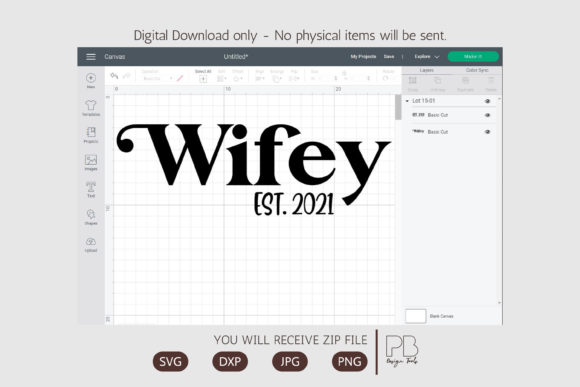 Wifey Est. 2021 SVG: A Graphics Review for Crafts